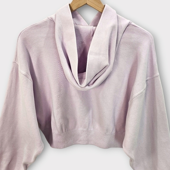 Zara Lavender Cropped Relaxed Fit Hoodie - Picture 4 of 8